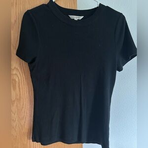 Banana Republic black ribbed tee